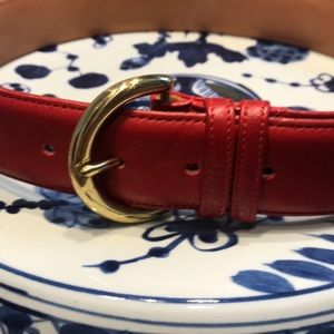 Coach Leather Belt med